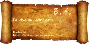 Buxbaum Adrienn névjegykártya
