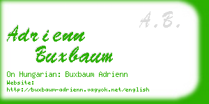 adrienn buxbaum business card